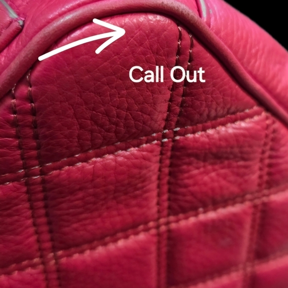 Cole Haan Red Mini Quilted Bag - Picture 5 of 6